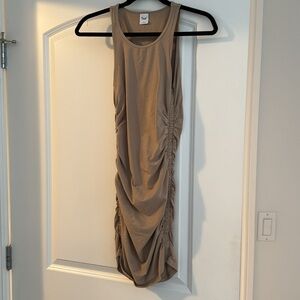 Aritzia Chill Malibu dress in Tan size S